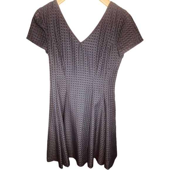 MAEVE x Antropologie | Textured Cap-Sleeve Fit-&-Flare Midi Dress Size 10 | EUC - Picture 3 of 13